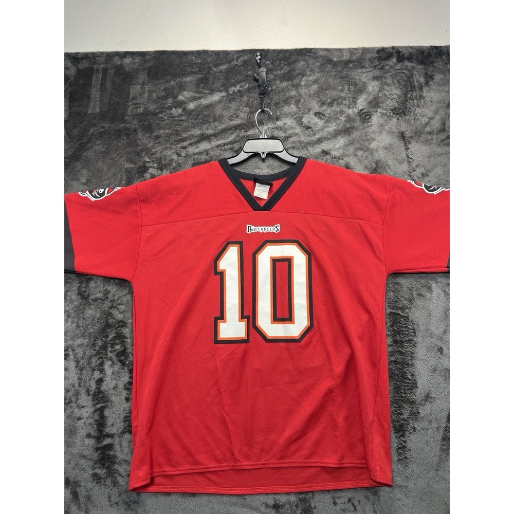 Logo Athletic Buccaneers Jersey Men's XL Red King #10 Fan Football Shirt